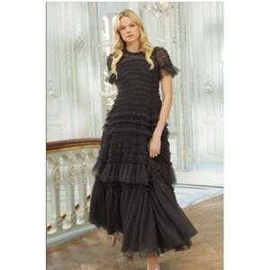 New NWT Needle and Thread Dress Gown Valentine Ruffle